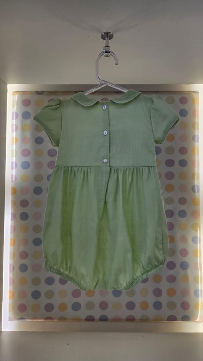 Homper Bebê Floral Verde Buá