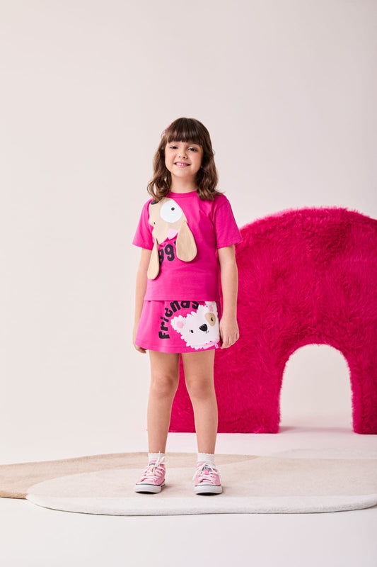 Conjunto Infantil Pink Dog Buá