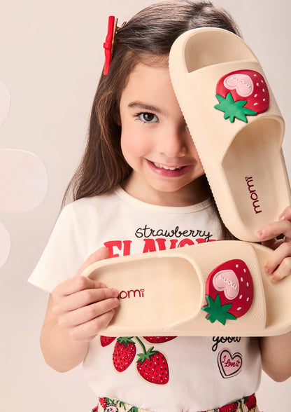 Slide Infantil Menina Nuvem Morango Momi