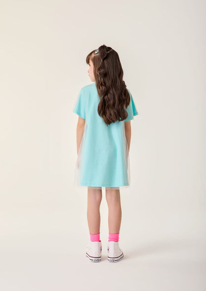 Vestido Infantil Azul Fada Buá