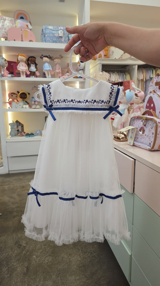 Vestido Detalhe Marinho Petit Cherie