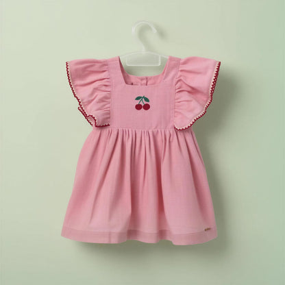 Vestido Bebê Rosa Chá Cereja Buá