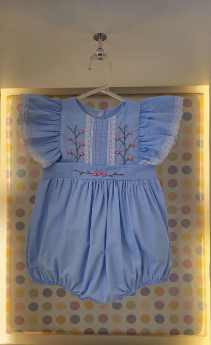 Homper Bebê Azul Bordado Buá