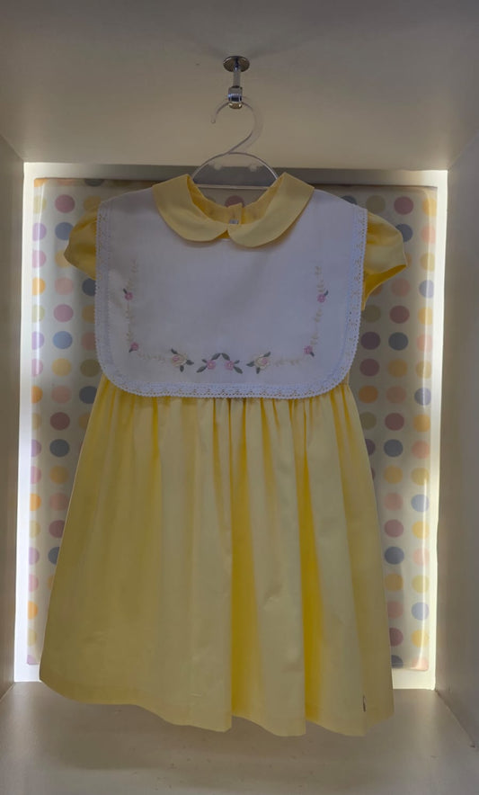 Vestido Bebê Antonella Amarelo Buá