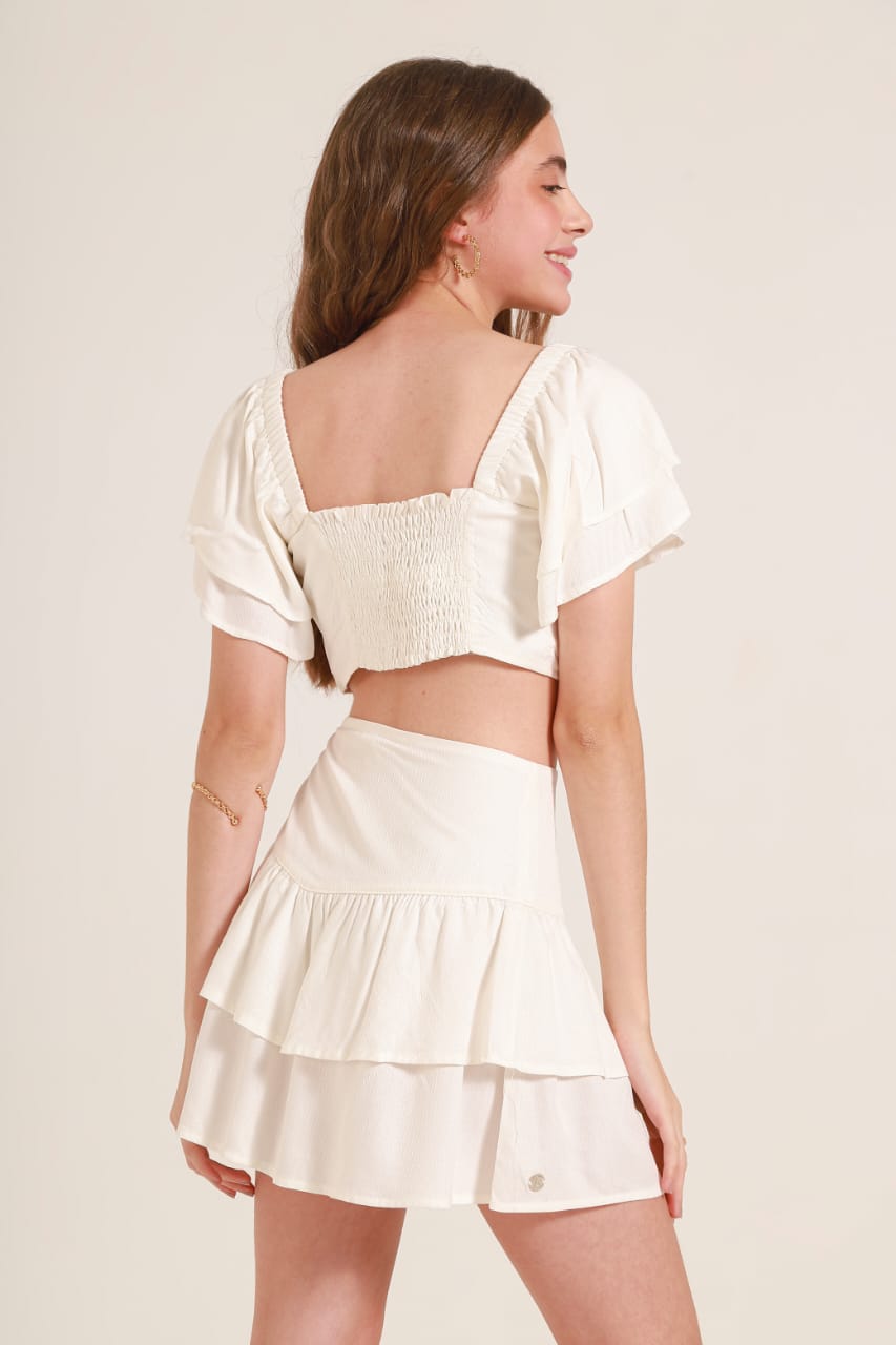 Conjunto Branco Boho Buá
