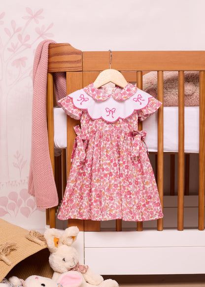 Vestido Bebê Floral Rosa Buá