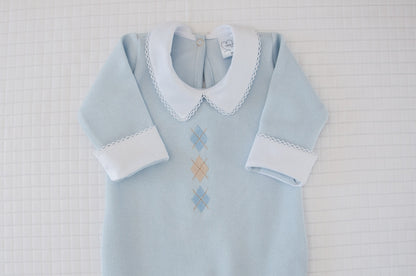 Macacão Bebê Escócia Azul Buá