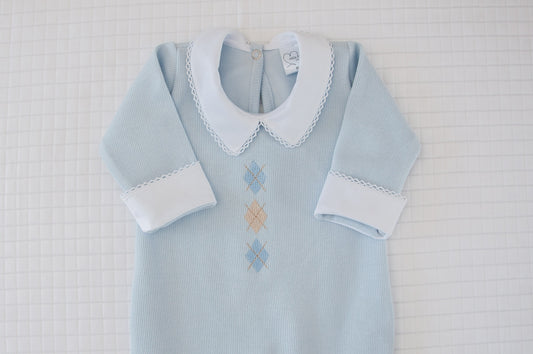 Macacão Bebê Escócia Azul Buá