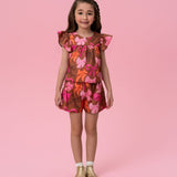 Conjunto Infantil Marrom Laços Buá