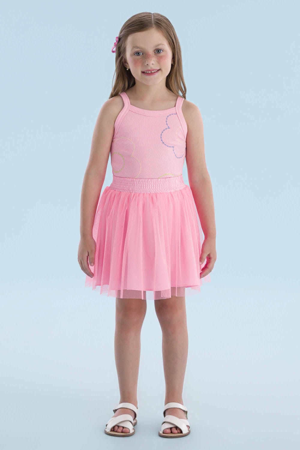 Conjunto Infantil Rosa Flúor Mon Sucré