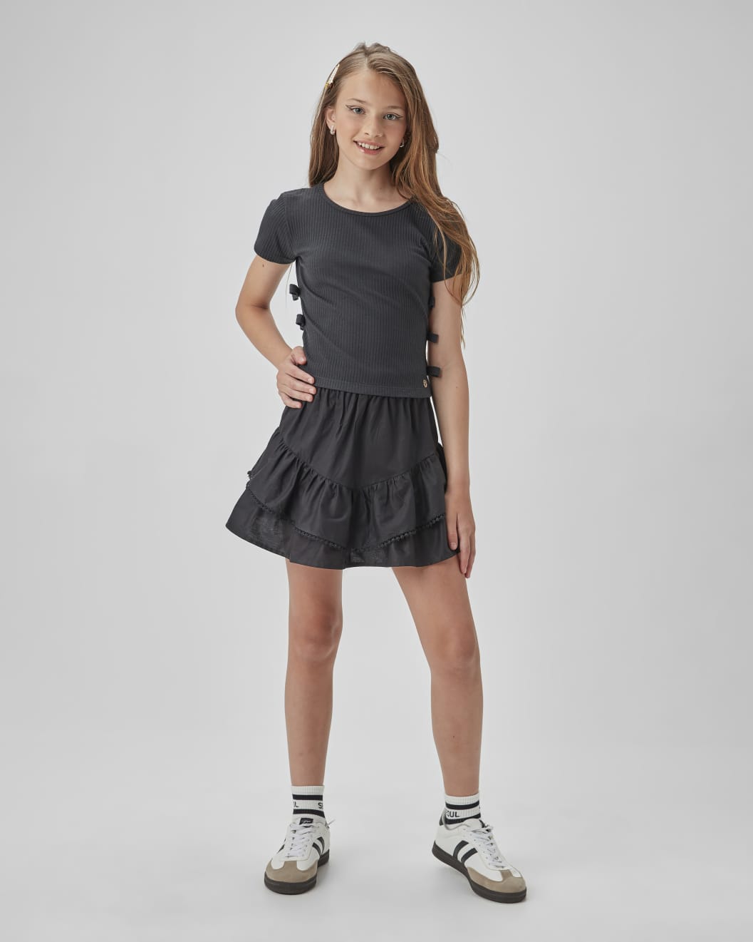 Blusa Preta Laços TWOIN