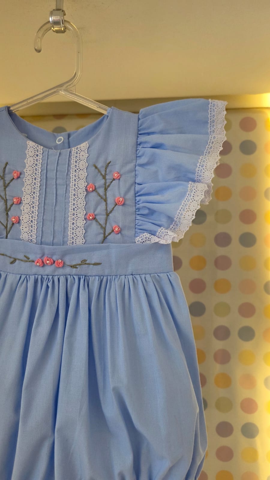 Homper Bebê Azul Bordado Buá