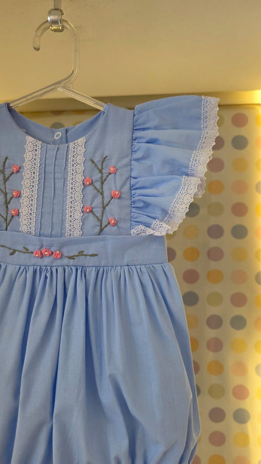 Homper Bebê Azul Bordado Buá