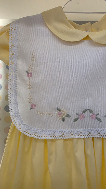 Vestido Bebê Antonella Amarelo Buá