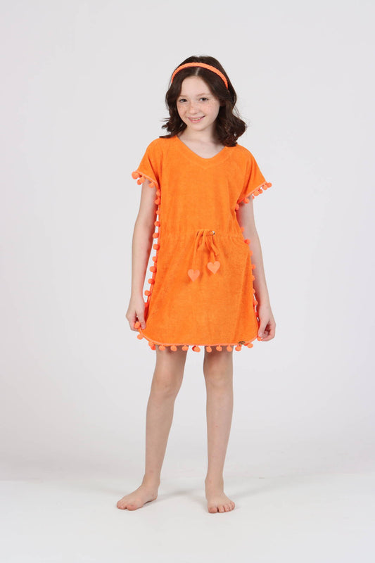 Roupão Infantil Linda Laranja Siri
