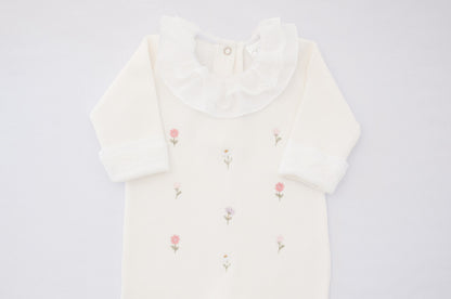 Macacão Bebê Jardim Sonhos Branco Buá