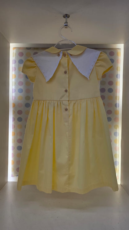 Vestido Bebê Antonella Amarelo Buá
