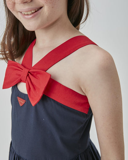 Vestido Infantil Marinho UM+UM