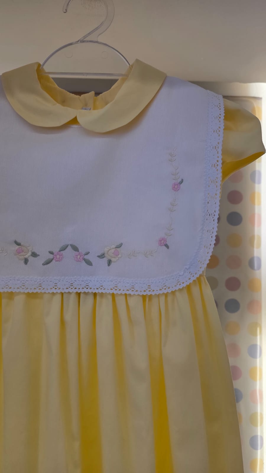 Vestido Bebê Antonella Amarelo Buá