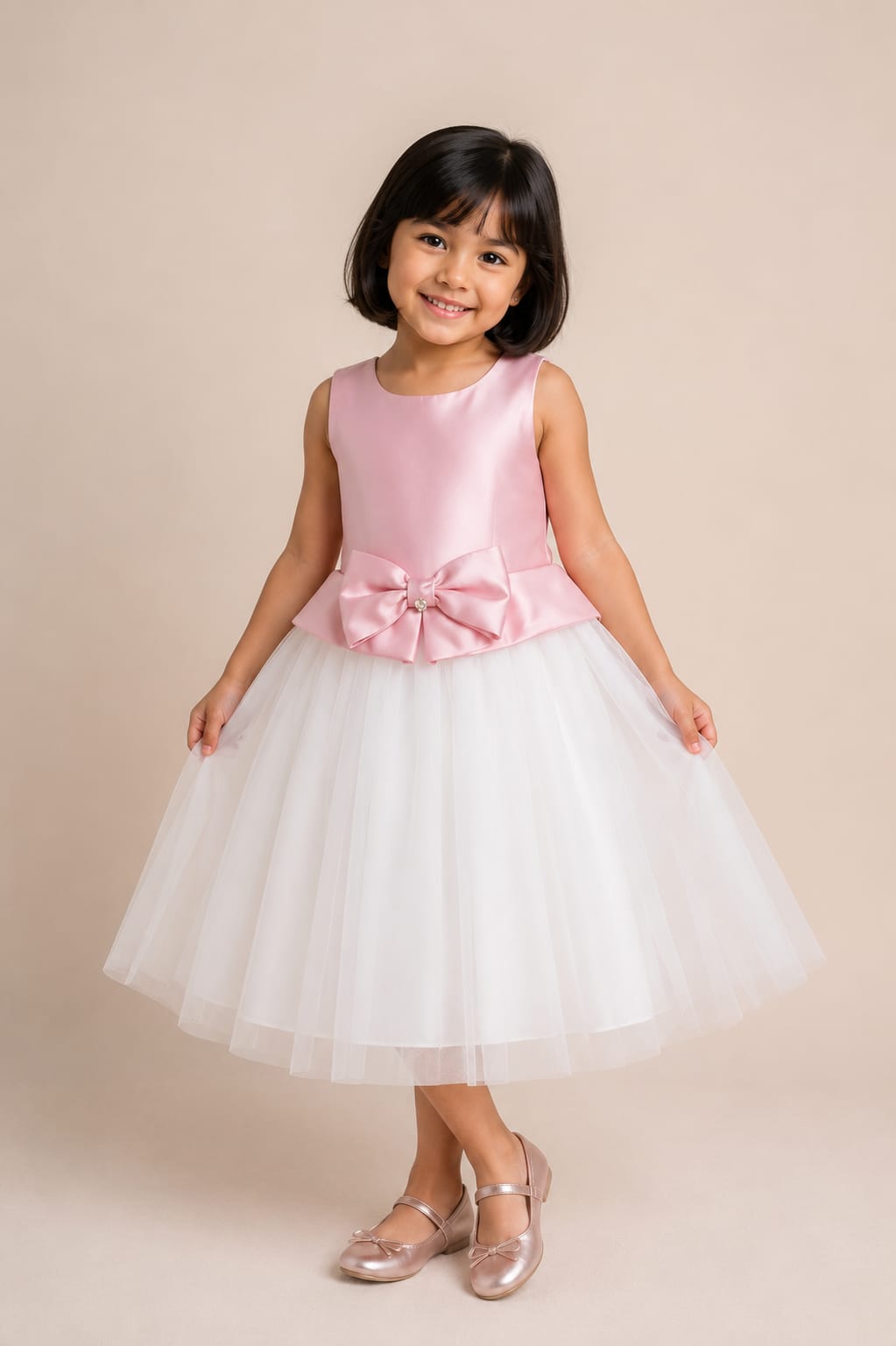 Vestido Infantil Menina Rosa Zibeline Buá