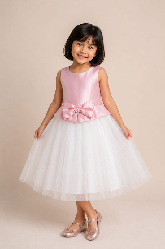 Vestido Infantil Menina Rosa Zibeline Buá