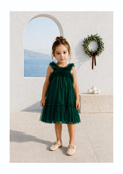 Vestido Infantil Verde Oliva Buá