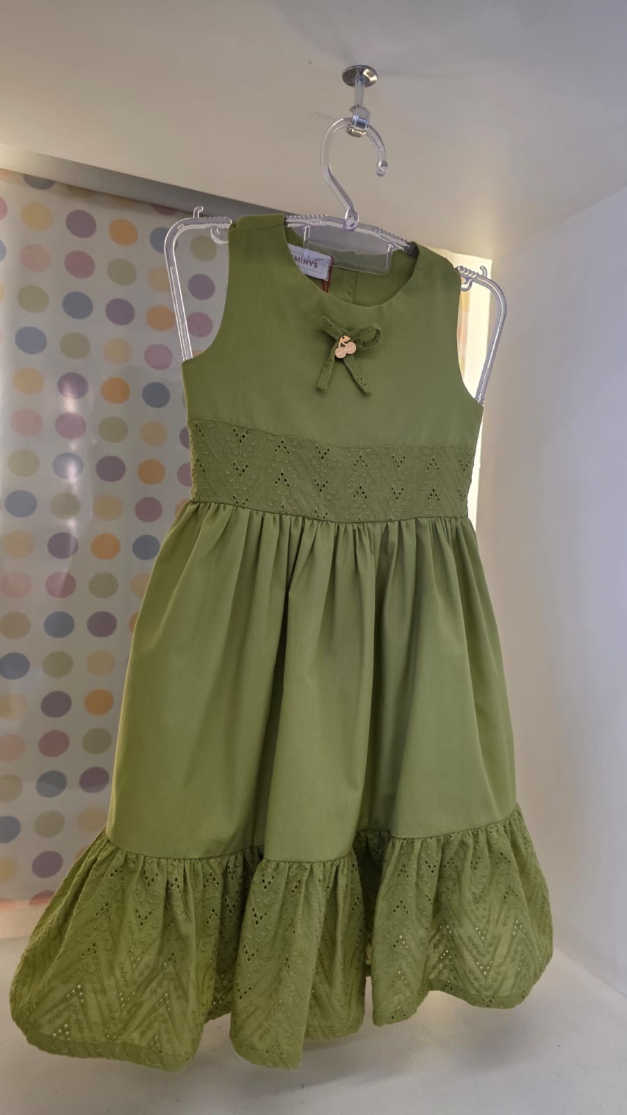 Vestido Infantil Verde Lentilha Buá