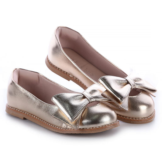 Sapatilha Laço Dourada Buá