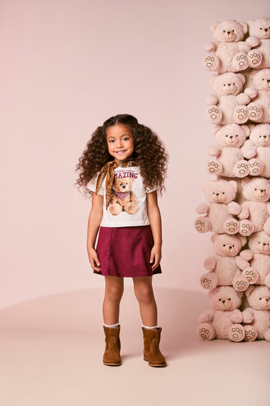 Conjunto Infantil Bordô Ursinho Momi