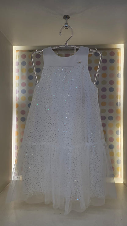 Vestido Infantil Off Paetê Petit Cherie