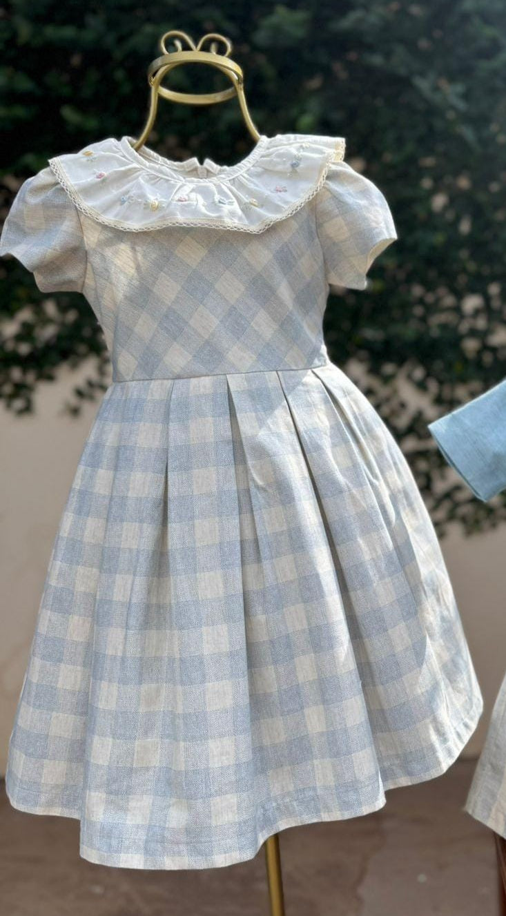 Vestido Infantil Xadrez Buá