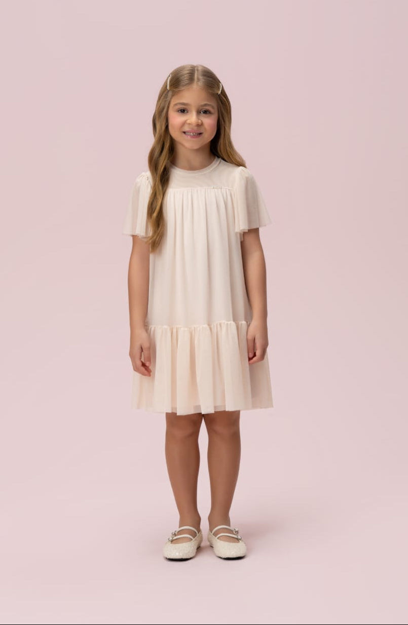 Vestido Infantil Creme Petit Cherie