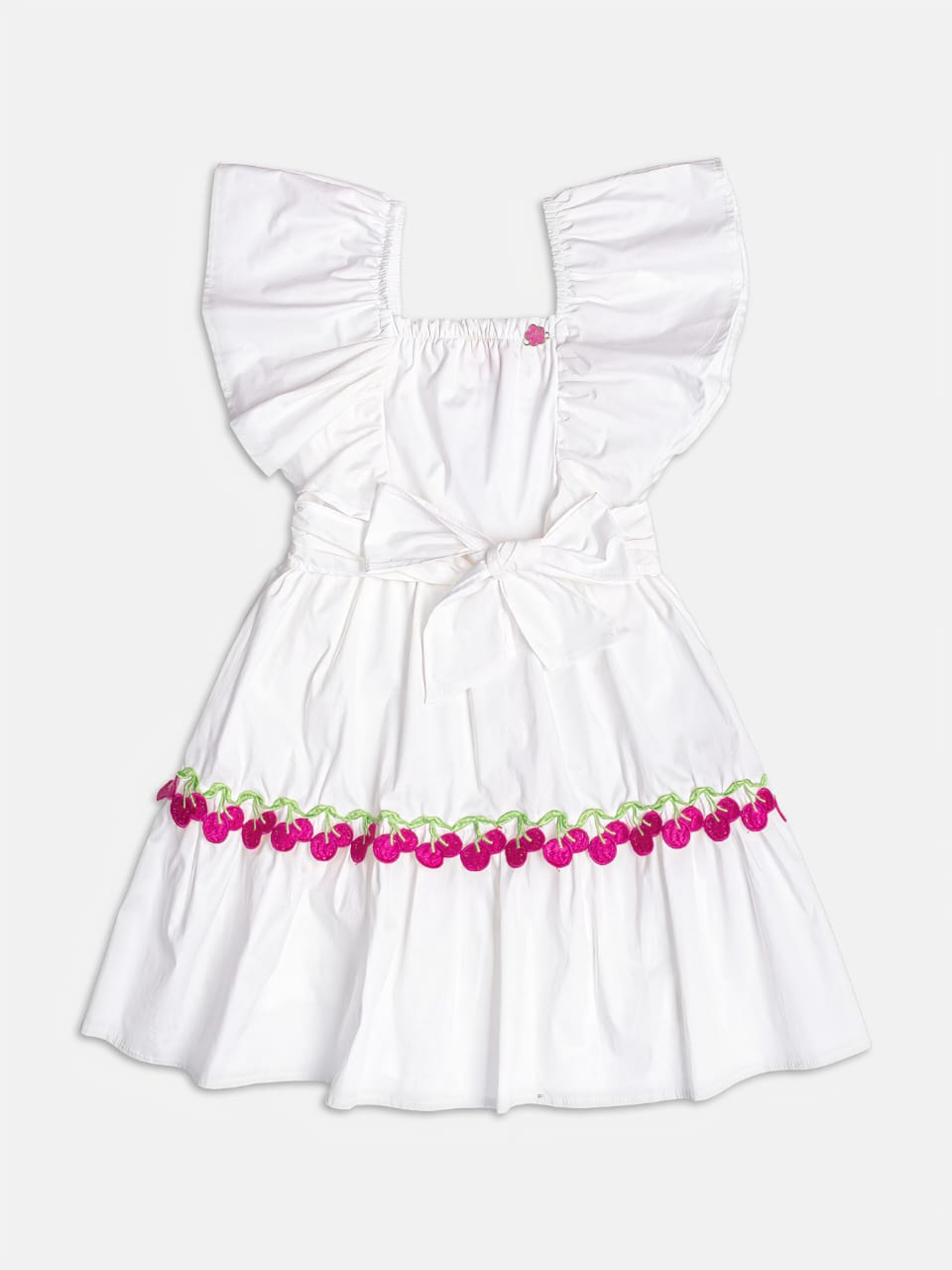 Vestido Tricoline Cerejas Momi