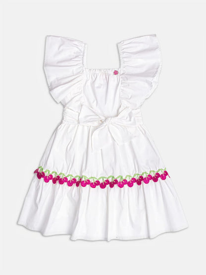 Vestido Tricoline Cerejas Momi