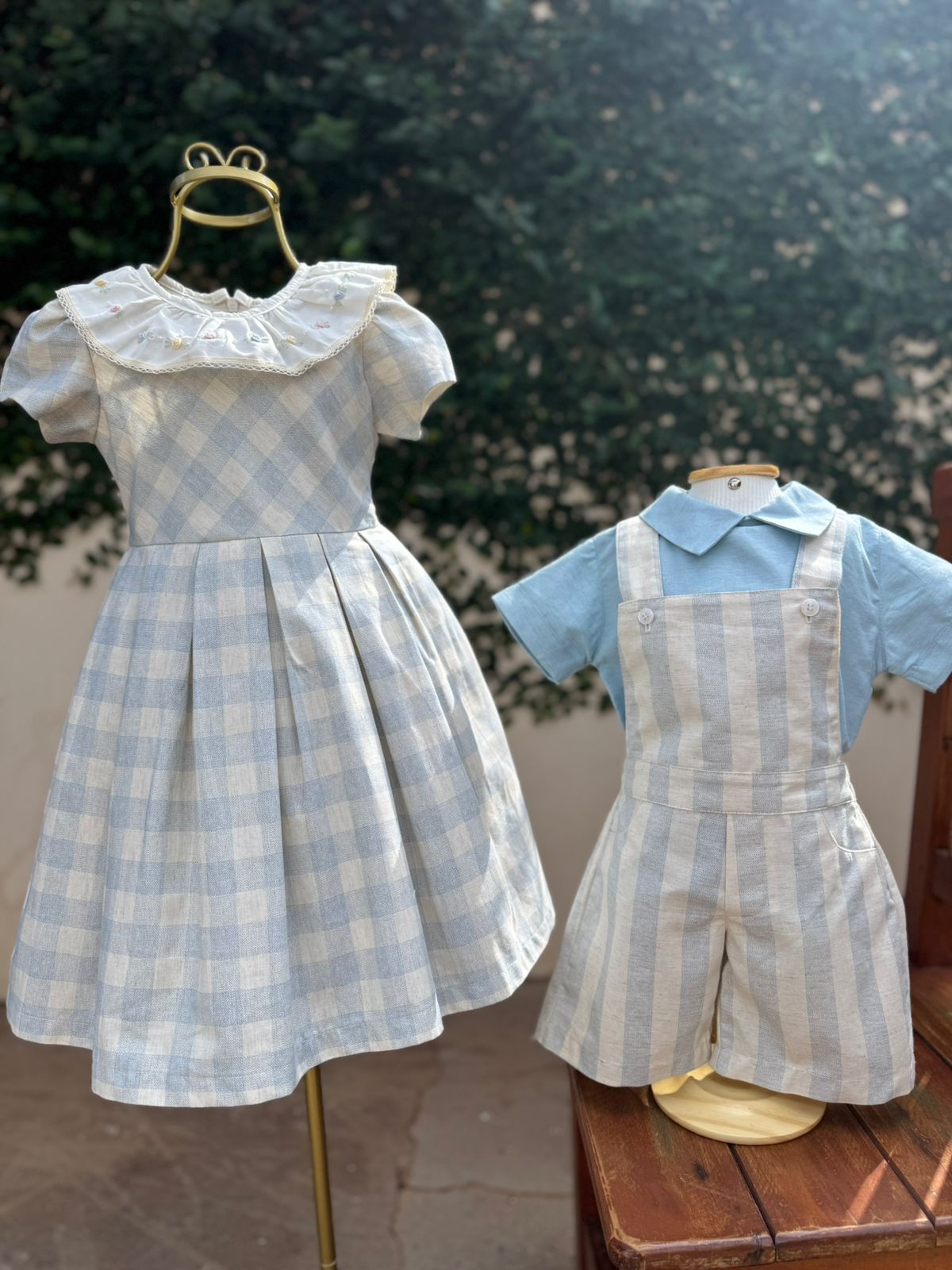 Vestido Infantil Xadrez Buá