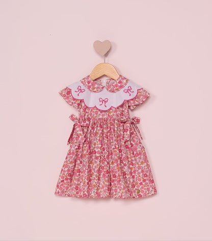 Vestido Bebê Floral Rosa Buá