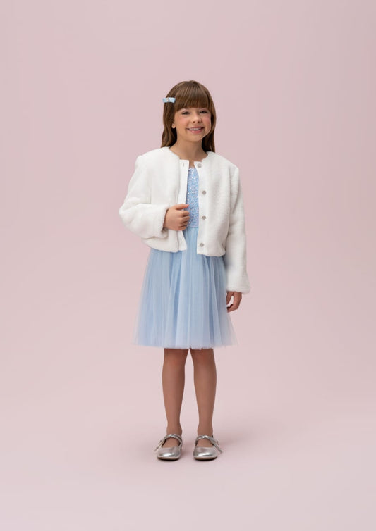 Casaco Infantil Branco Petit Cherie