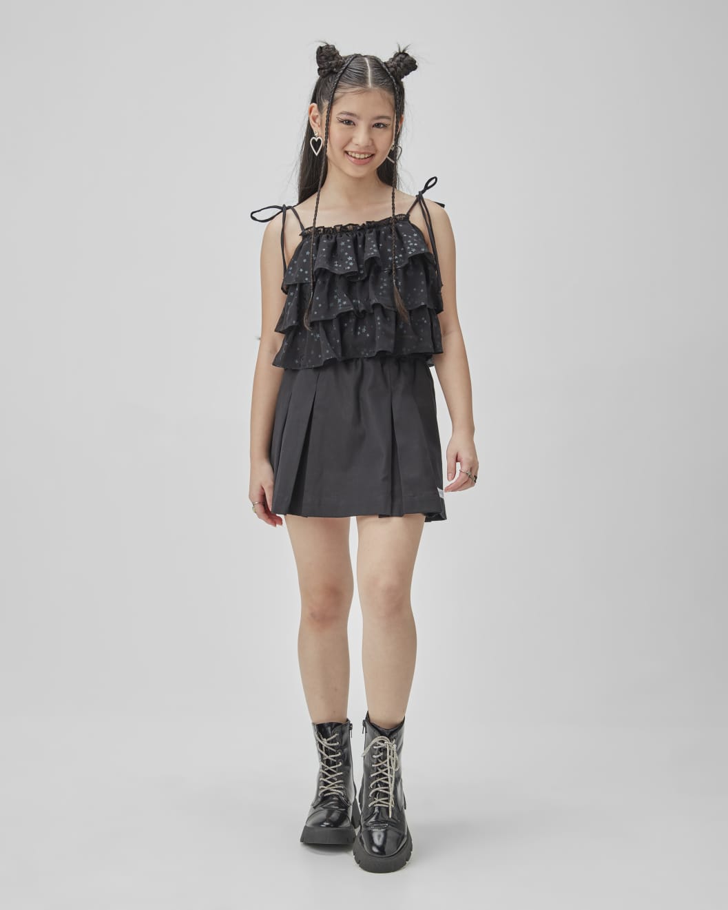 Conjunto Preto Estrelas TWOIN