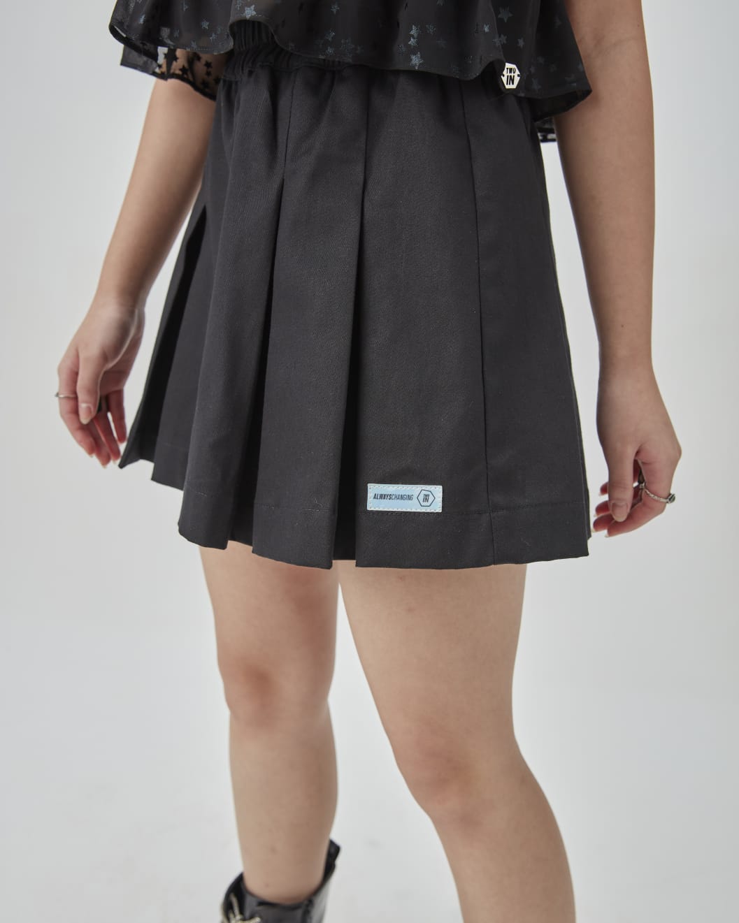 Conjunto Preto Estrelas TWOIN