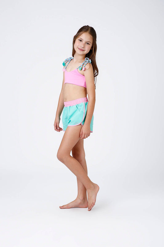 Short Infantil Letícia Verde Siri