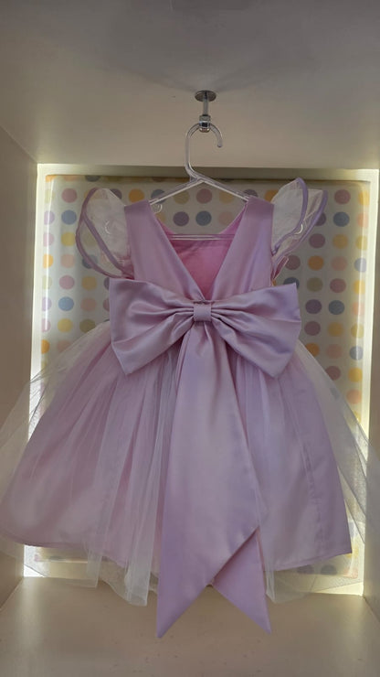 Vestido Bebê Rosa Borboleta Buá