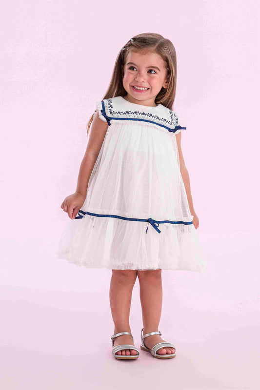 Vestido Detalhe Marinho Petit Cherie