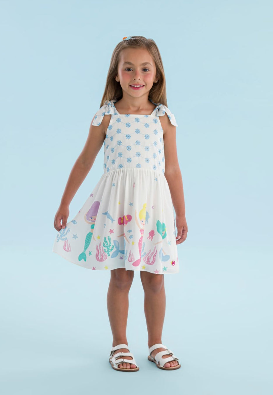 Vestido Infantil Sereias Mon Sucré