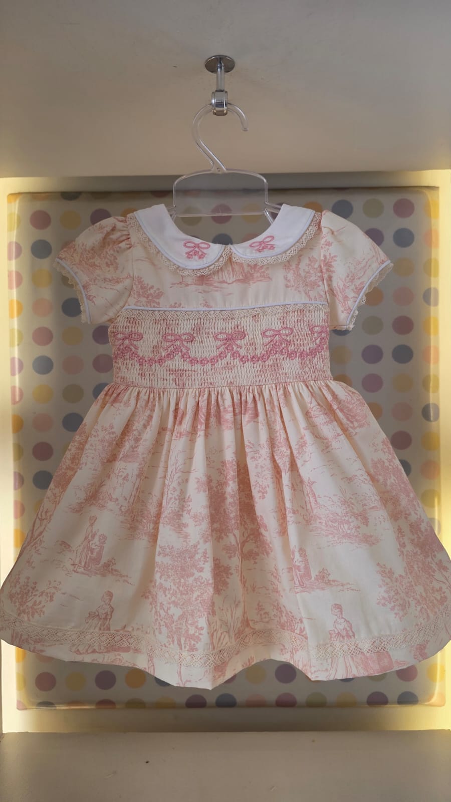 Vestido Bebê França Rosa Buá