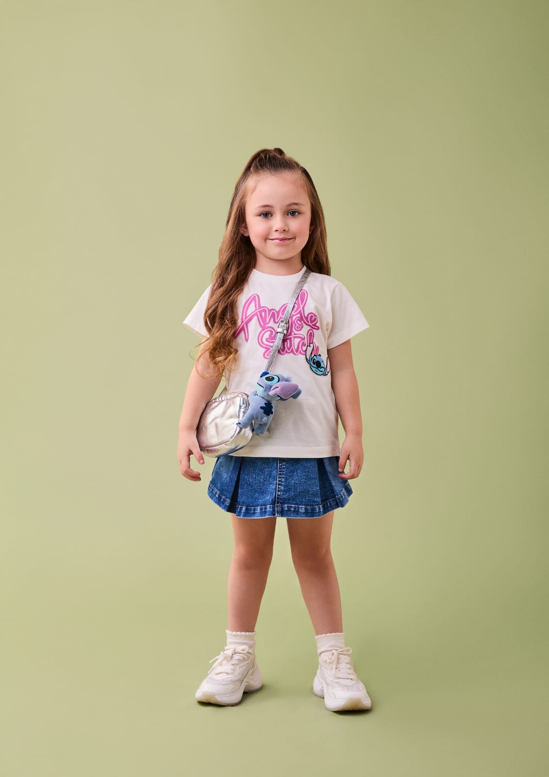 Blusa Stitch e Angel Momi