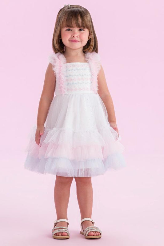 Vestido Infantil Festa Tule Petit Cherie