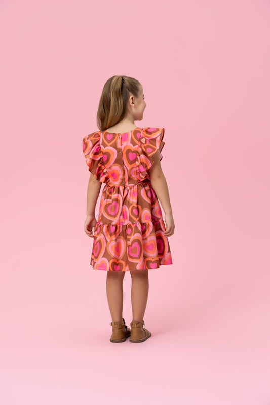 Vestido Infantil Corações Mon Sucré