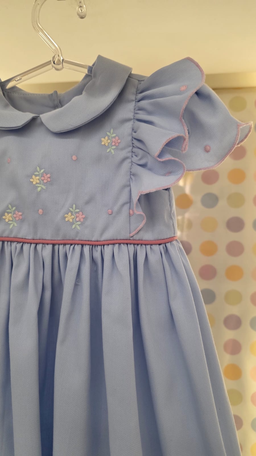 Vestido Bebê Luna Azul Buá