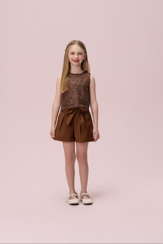 Conjunto Infantil Marrom Petit Cherie