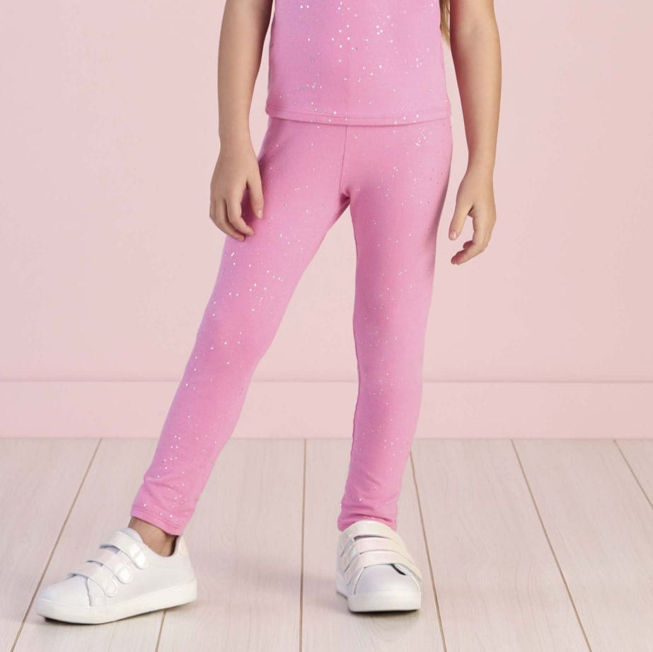 Legging Glitter Rosa Mon Sucré